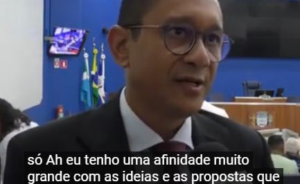Alê Montalvão, do PDT assume mandato de vereador na Câmara de Três Lagoas