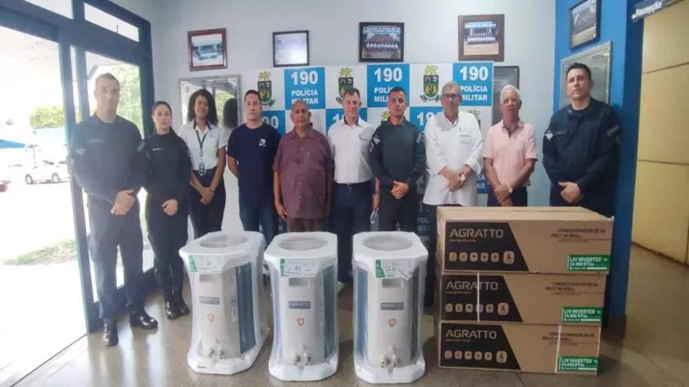 Conselho de Segurança doa Ar Condicionado ao 2° BPM de Três Lagoas