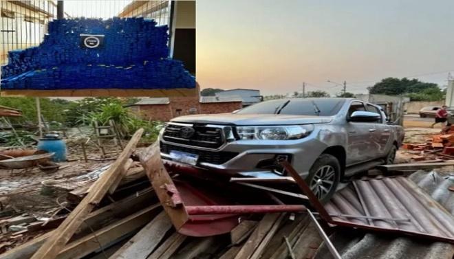 Motorista foge e abandona veículo carregado com quase 2 toneladas de maconha em MS