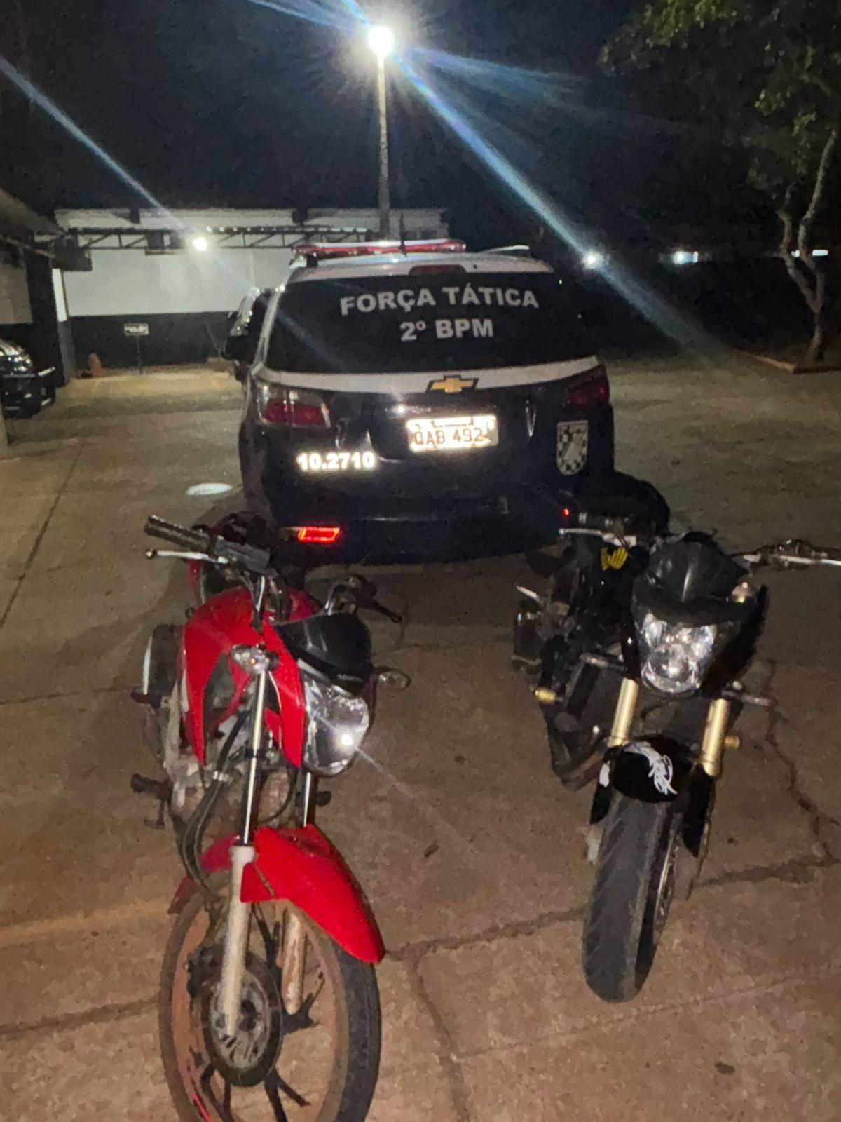 Motos furtadas na região do “Arena Mix” é recuperada e três menores acabaram sendo apreendidos 