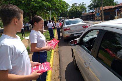Crianças da Patrulha Mirim participam de Blitz Educativa sobre coleta seletiva Crianças da Patrulha Mirim participam de Blitz Educativa sobre coleta seletiva