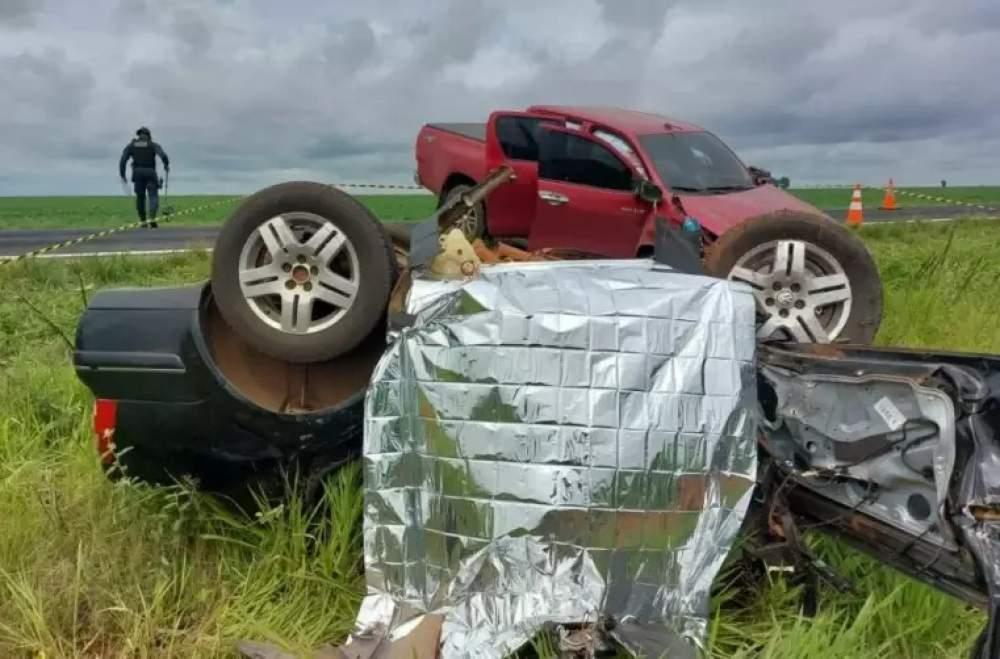 Grave acidente na MS-306 em Costa Rica deixa um morto e dois feridos em estado grave