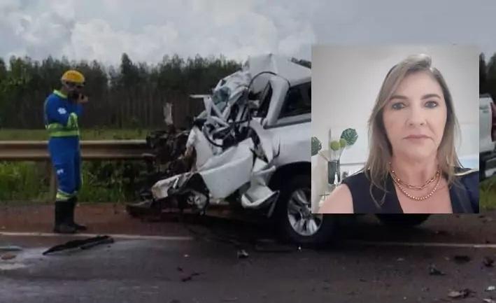 Mulher de 59 anos morre em colisão frontal com caminhão na BR 158