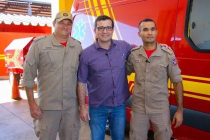 Prefeito Cassiano Maia Reafirma Apoio ao Projeto “Bombeiros do Amanhã” em Visita ao 5º Grupamento