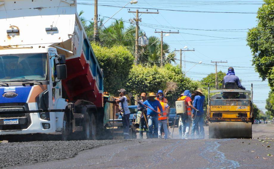 Prefeitura avança com a segunda etapa de recapeamento asfáltico no bairro Santo André Prefeitura avança com a segunda etapa de recapeamento asfáltico no bairro Santo André