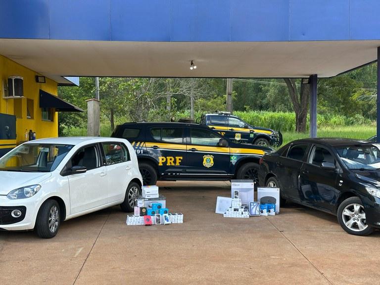 Celulares iPhone 16 e eletrônicos contrabandeados são apreendidos pela PRF na BR 262 Celulares iPhone 16 e eletrônicos contrabandeados são apreendidos pela PRF na BR 262