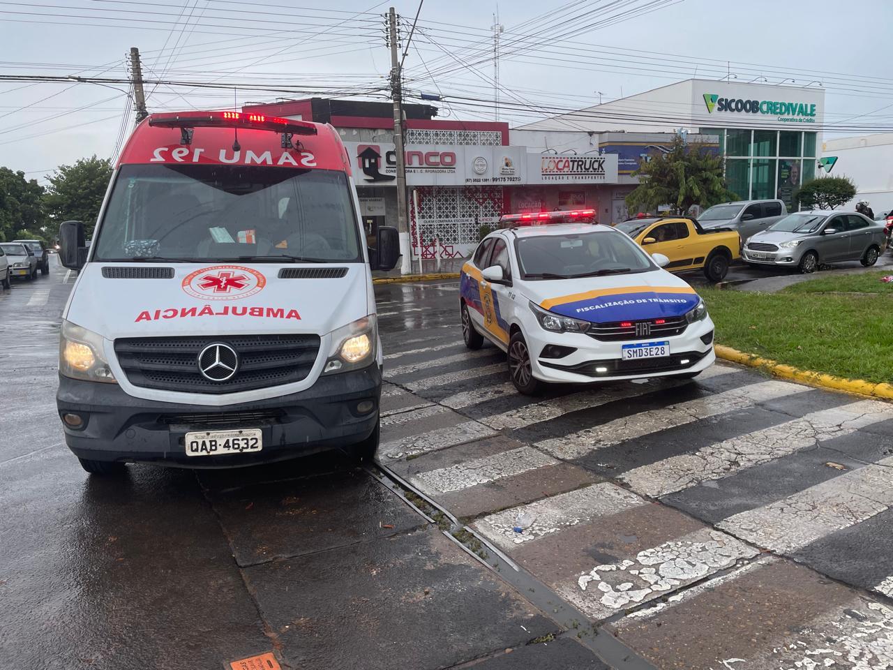 Chuva e baixa visibilidade podem ter causado acidente no centro de Três Lagoas