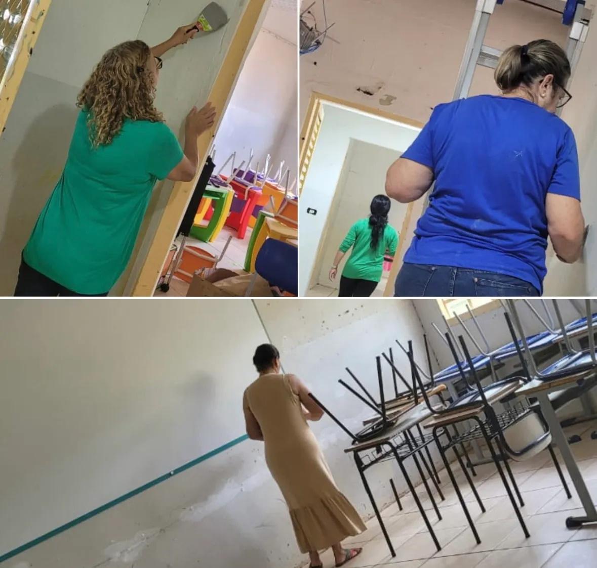 Em Chapadão do Sul, professores trabalham em reforma de escola e caso vai parar no MPE Em Chapadão do Sul, professores trabalham em reforma de escola e caso vai parar no MPE