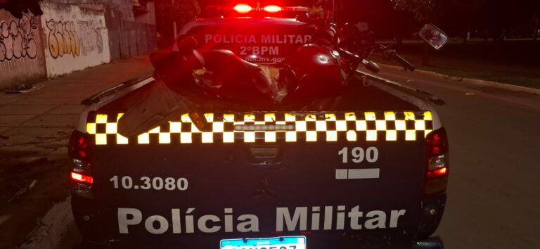 Moto com motor supostamente “pinado” é apreendida na Lagoa Maior de Três Lagoas 