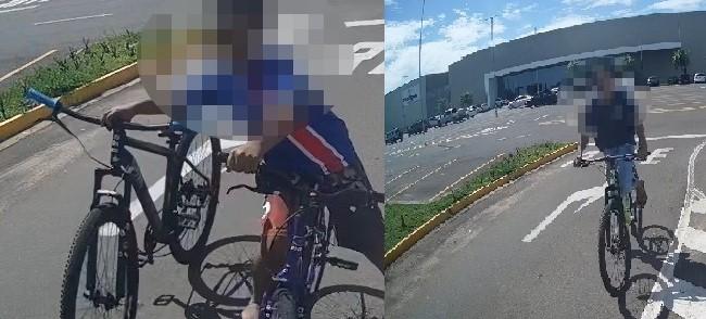 Crianças furtam bicicleta no shopping de Três Lagoas e são flagradas por câmeras de segurança; PM localiza a bike e procura pelo dono Crianças furtam bicicleta no shopping de Três Lagoas e são flagradas por câmeras de segurança; PM localiza a bike e procura pelo dono