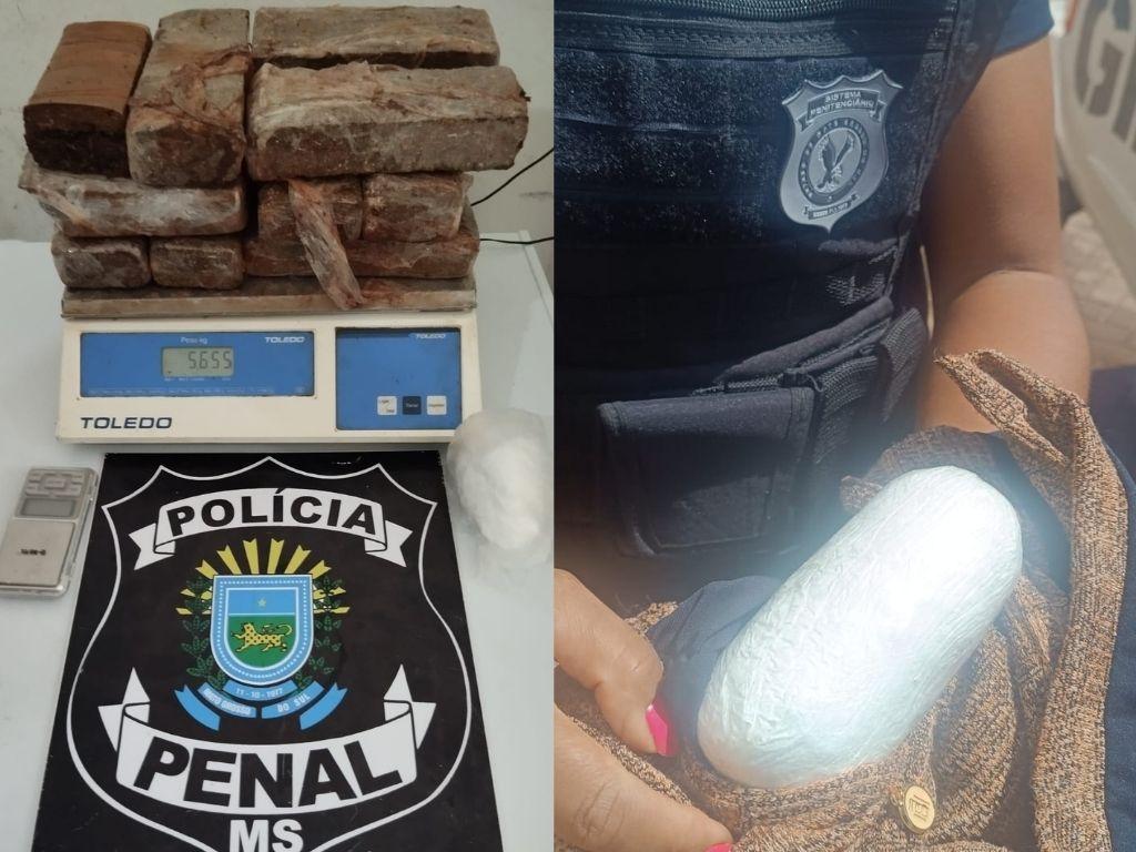 Droga no corpo e “superpacote” de entorpecentes são descobertos na Penitenciária de Três Lagoas