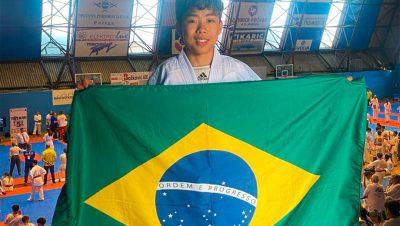 Karateca Thomas Ryu Kobayashi representa TL e o Brasil na Gymnasiade U15 na Sérvia