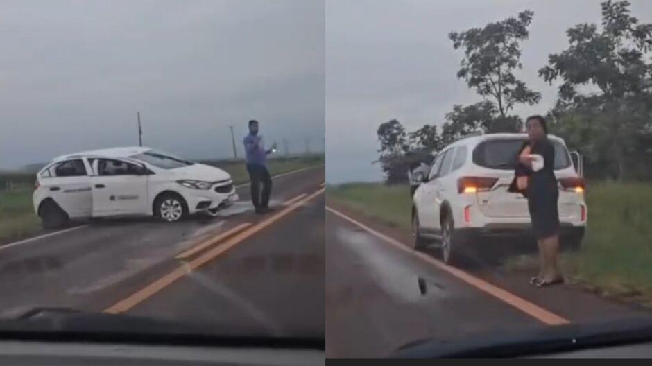Motorista atropela anta na BR-060, em Sidrolândia-MS Motorista atropela anta na BR-060, em Sidrolândia-MS
