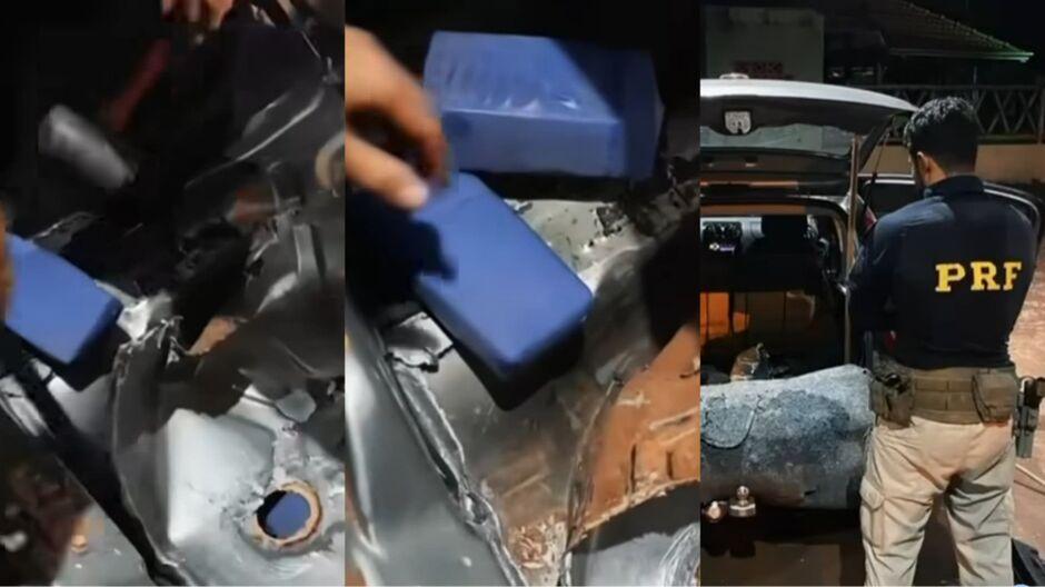 Mulher é presa com cocaína escondida em compartimento oculto em carro na BR-163 Mulher é presa com cocaína escondida em compartimento oculto em carro na BR-163