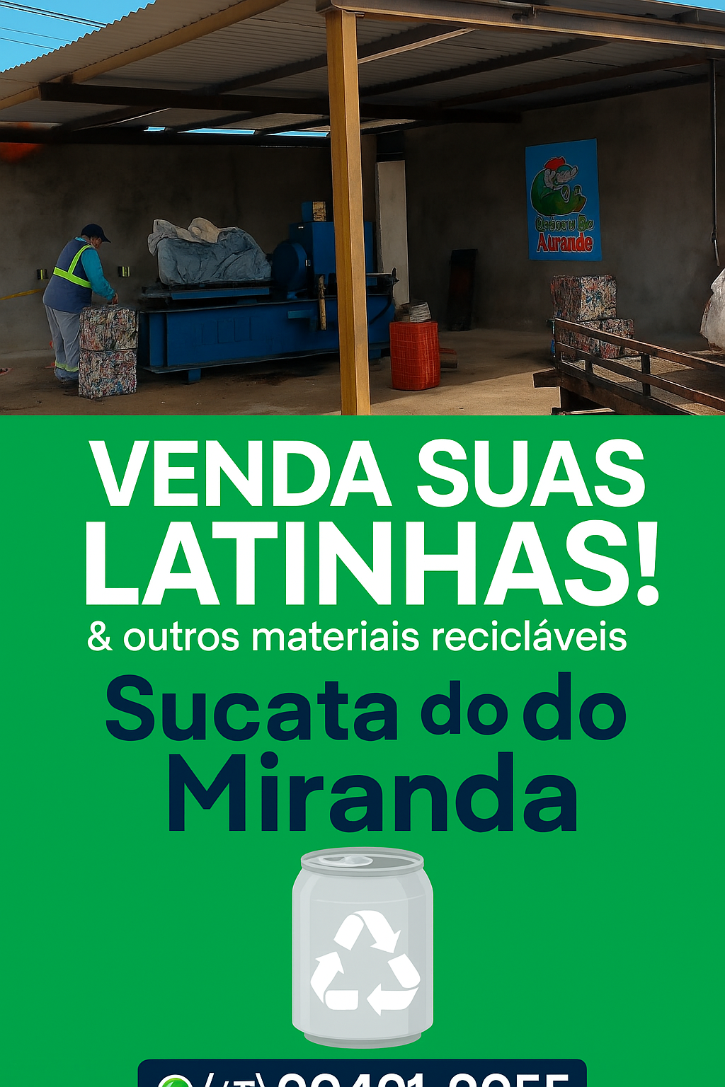 Sucata do Miranda está funcionando hoje, segunda-feira, feriado de Tiradentes, com atendimento normal durante todo o dia