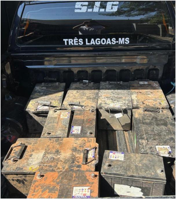 Funcionários furtam baterias da própria empresa e são desmascarados pela SIG de Três Lagoas