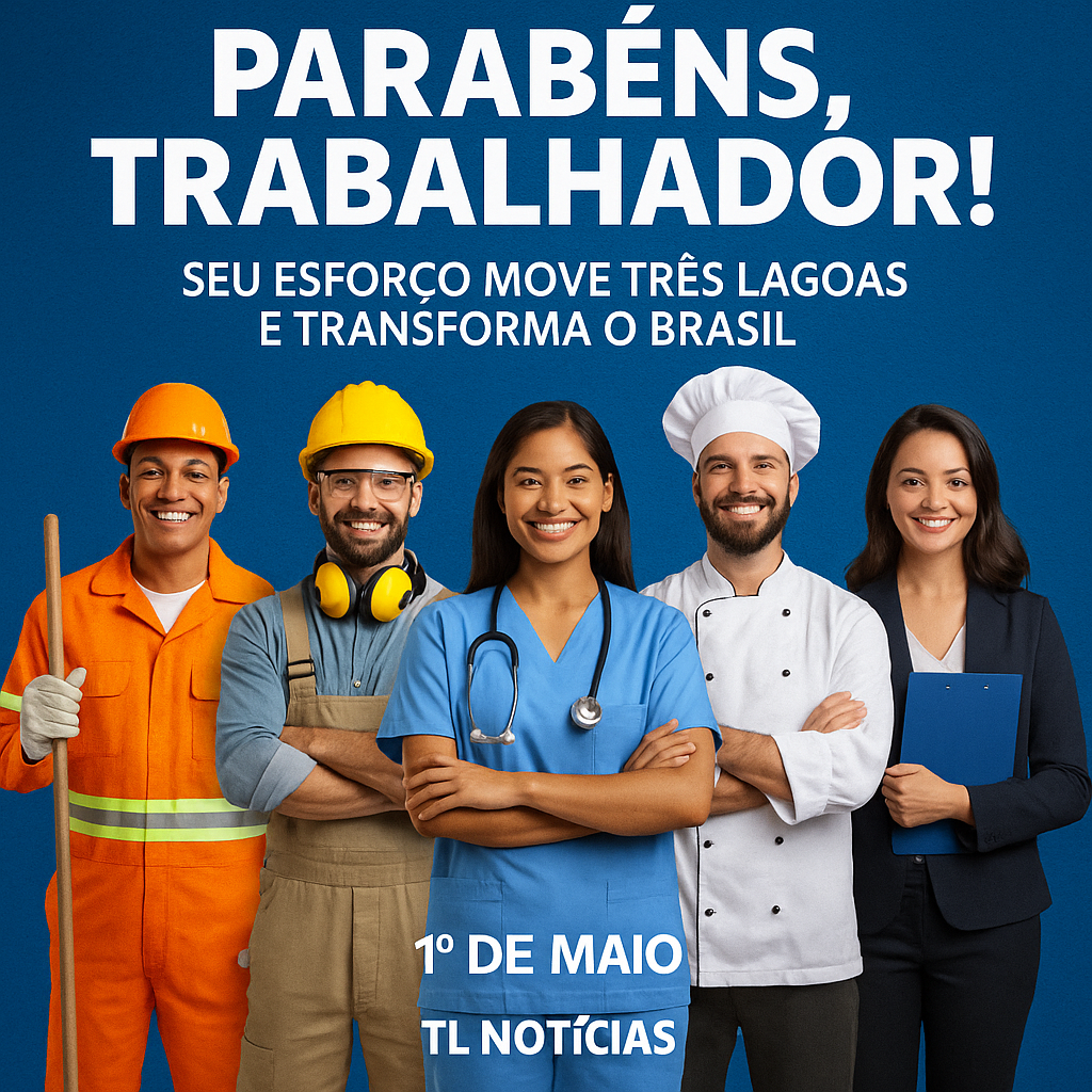 Dia do Trabalhador: TL Notícias homenageia quem move Três Lagoas e o Brasil com força, dignidade e esperança