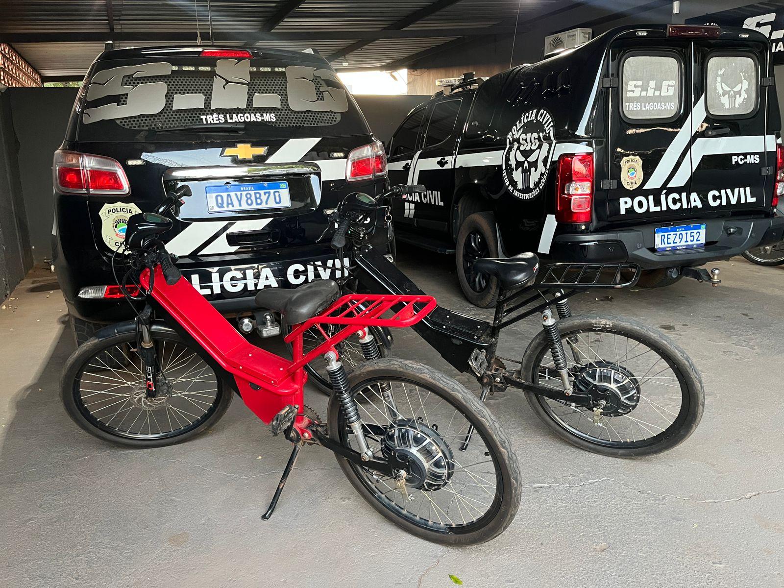 Fim da Linha! Polícia Civil apreende adolescentes que roubavam bicicletas elétricas em Três Lagoas