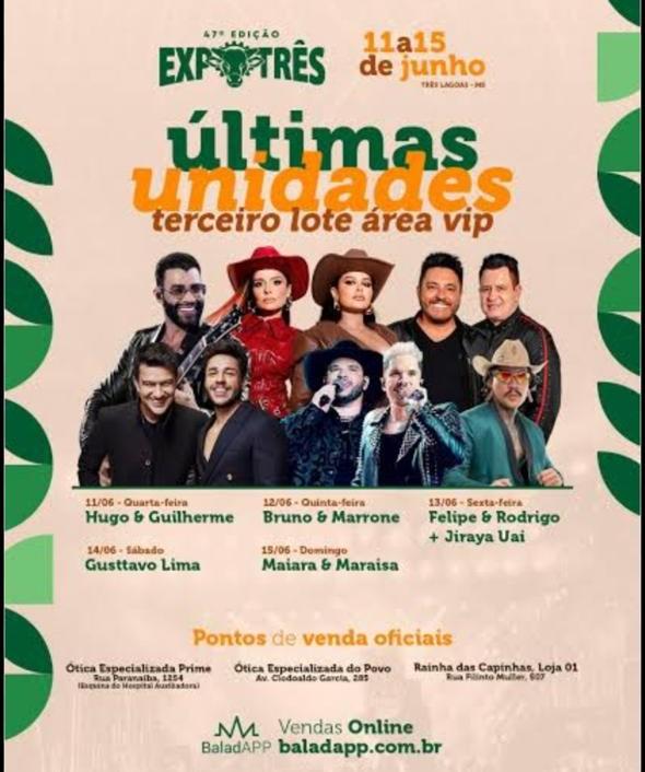 Expotrês 2025 começa dia 11 com rodeio, shows imperdíveis e expectativa de público recorde