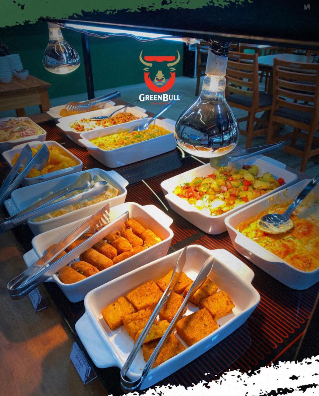Green Bull Churrascaria conquista pelo sabor e variedade: mais de 20 cortes e buffet completo todos os dias