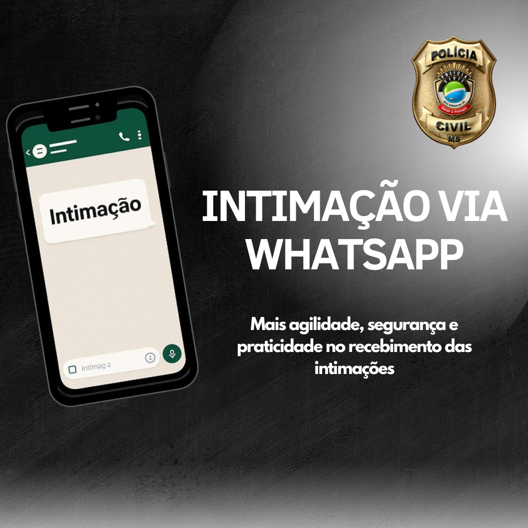 Polícia Civil divulga informações sobre a Intimação por Meio Eletrônico Polícia Civil divulga informações sobre a Intimação por Meio Eletrônico