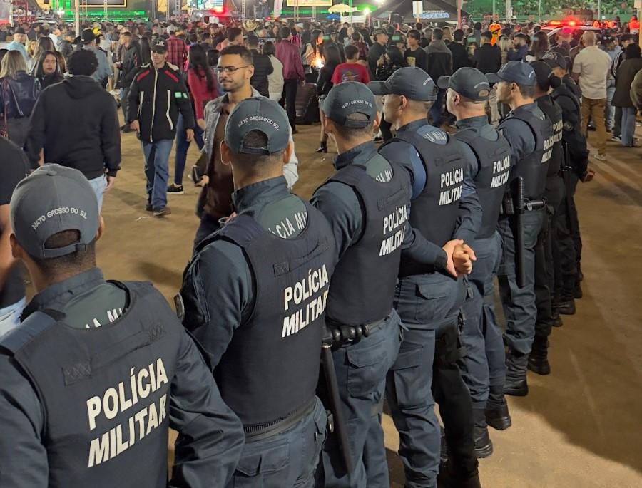 Polícia Militar garante segurança da 47ª Expotrês com forte esquema de policiamento em Três Lagoas