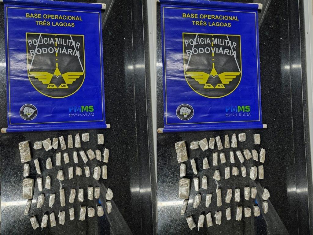 Suspeito é preso com droga escondida na jaqueta durante fiscalização na MS 112 em Três Lagoas
