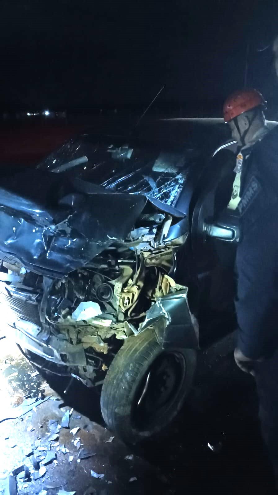 Grave acidente na BR-262 envolve motorista sem CNH em Três Lagoas; colisão frontal deixa dois feridos