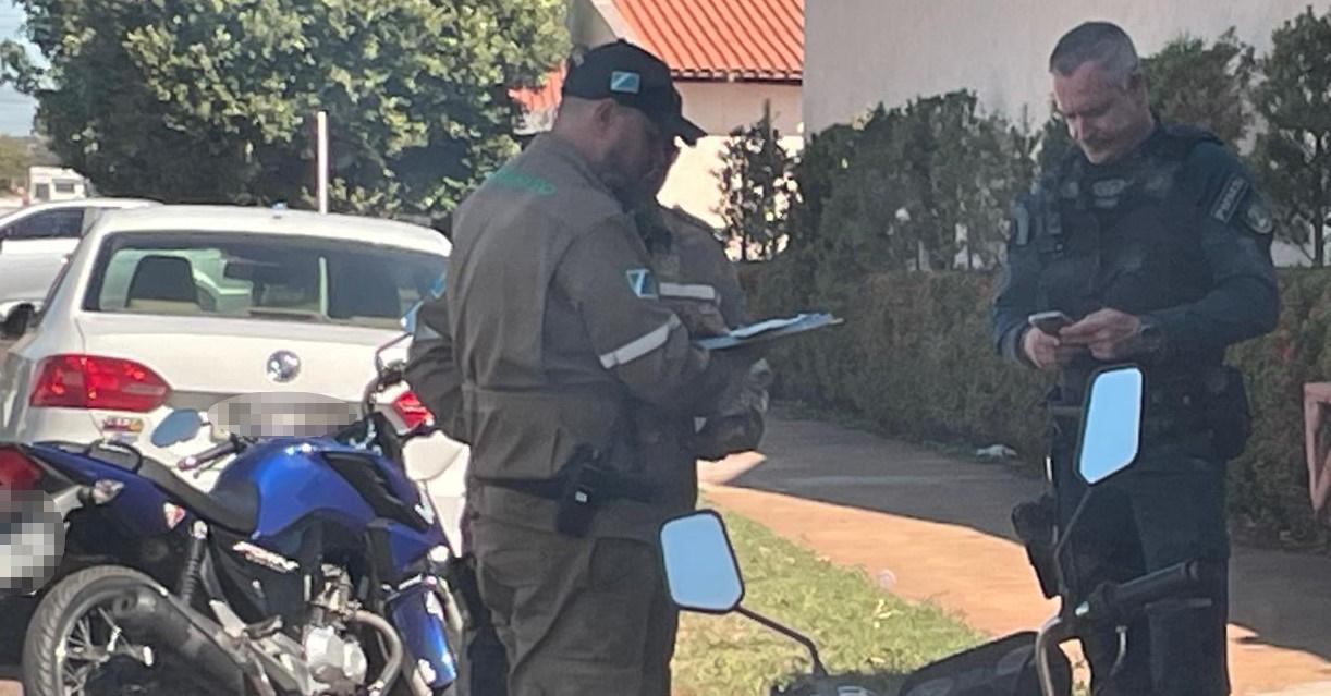  “Pra não levar multa”: Moto com placa trocada é apreendida em abordagem feita pelo Agentes de Trânsito de Três Lagoas