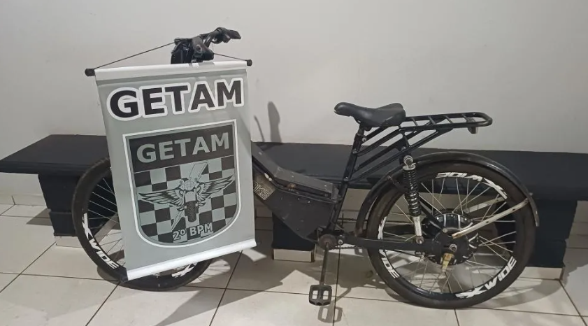  Após quase três anos, bicicleta elétrica furtada é recuperada pelo GETAM em casa abandonada de Três Lagoas