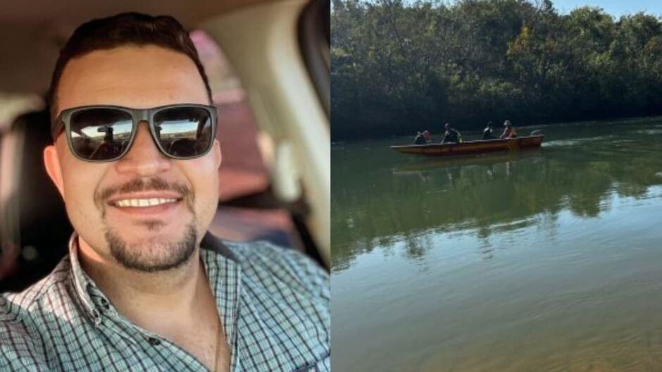 Família está ajudando a procurar jovem que desapareceu no Rio Verde, em Água Clara  