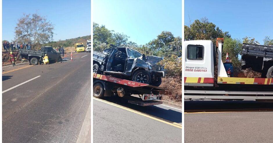 Motorista é socorrido em estado gravíssimo em acidente na BR-163, em Rio Verde Motorista é socorrido em estado gravíssimo em acidente na BR-163, em Rio Verde