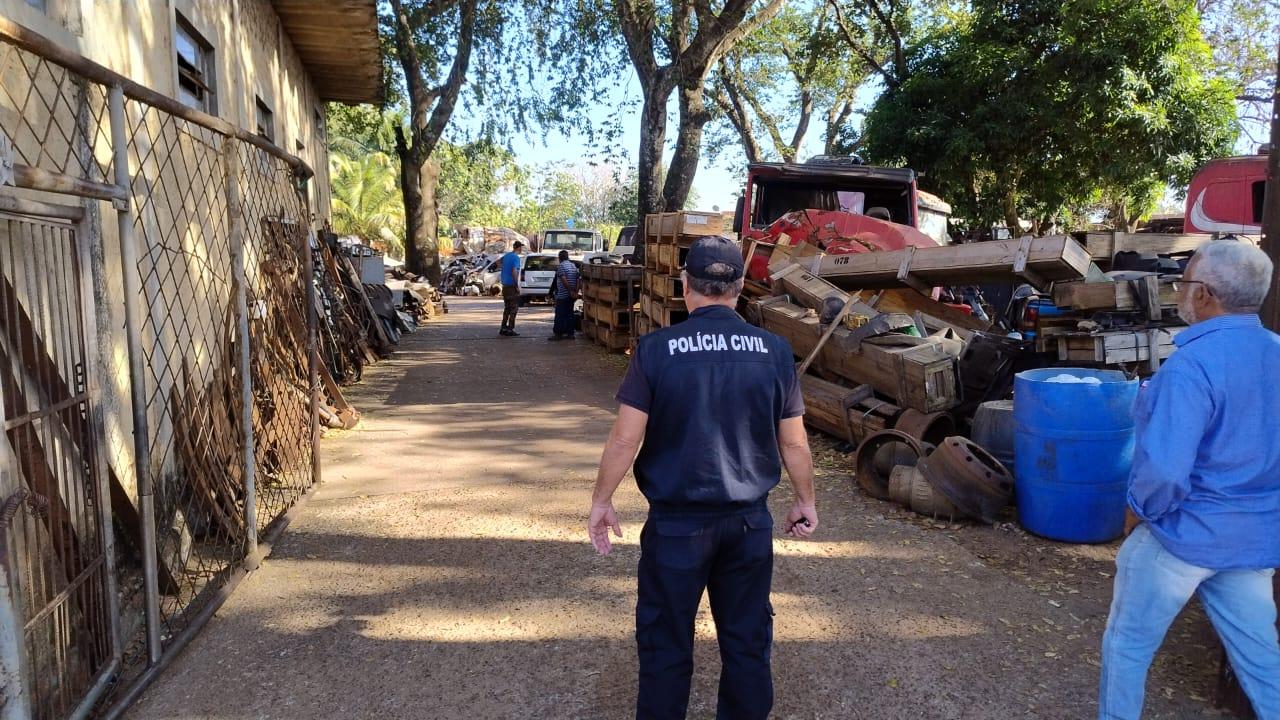Polícia Civil fiscaliza ferros-velhos em Três Lagoas e reforça: receptação também é crime