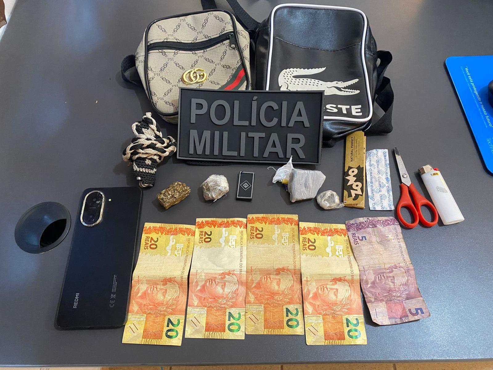 Polícia intercepta suspeitos de tráfico em Três Lagoas e apreende drogas e dinheiro na Vila Piloto