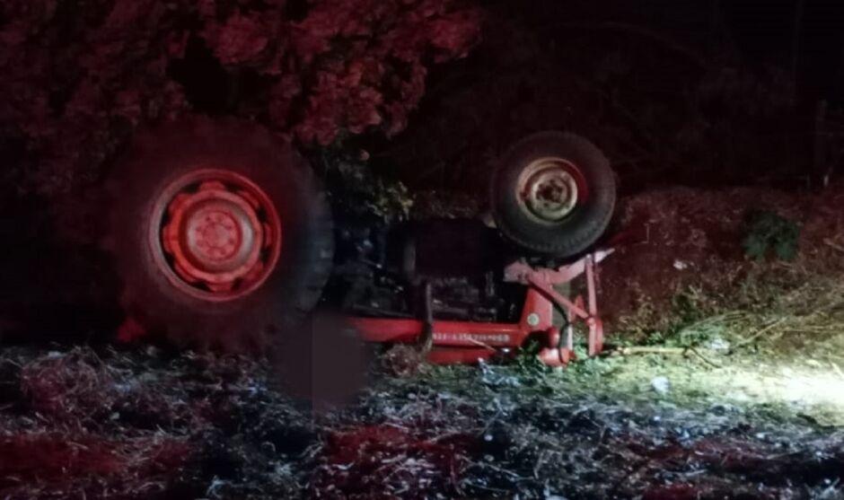 Trabalhador morre esmagado por trator em Sidrolândia  