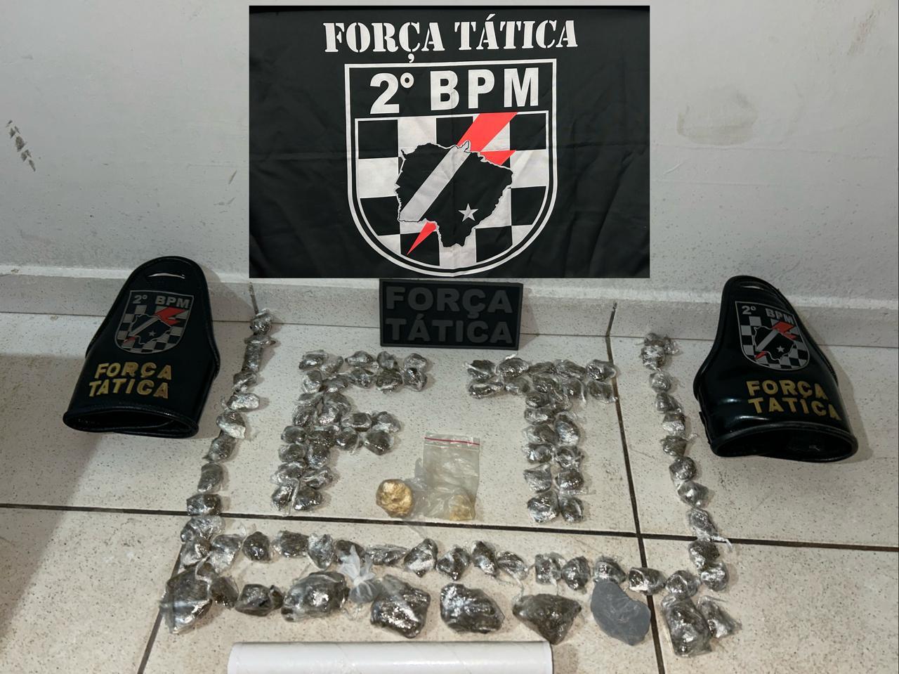 Tráfico no Vila Piloto cai por terra: PM prende homem com mais de 90 porções de maconha e crack em Três Lagoas