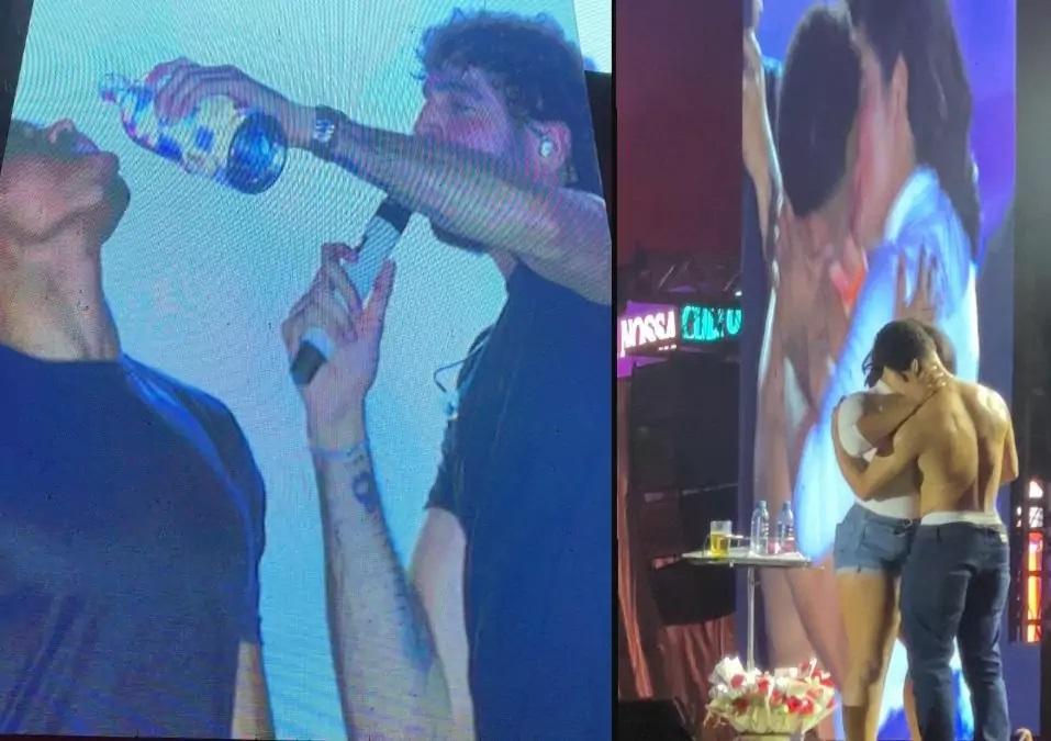 ‘Beijo da Discórdia’ no palco do 