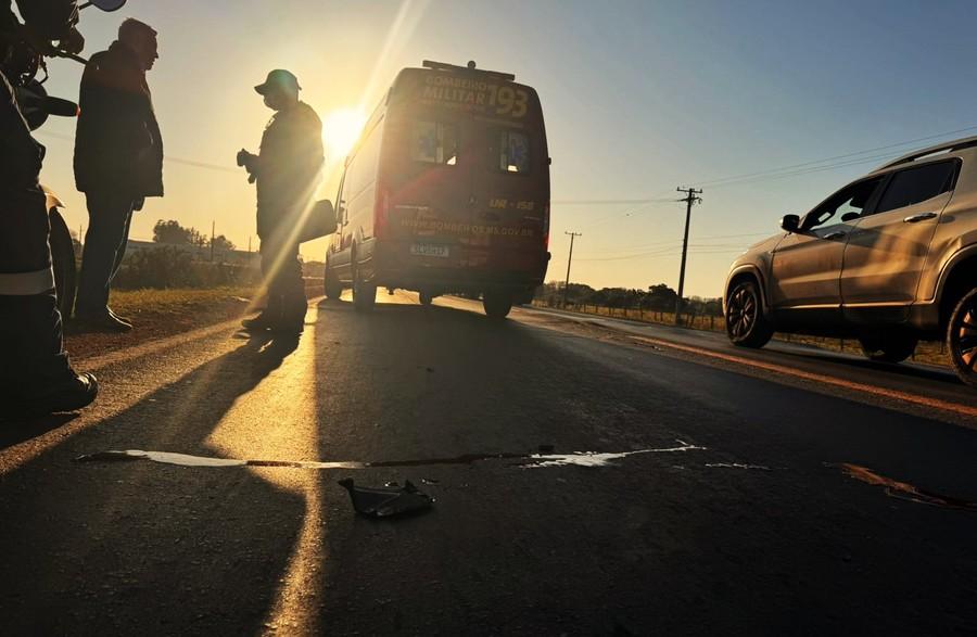 Ciclista é atropelado por caminhonete na MS-276, em Batayporã  