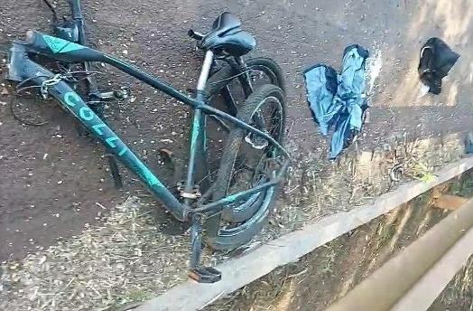 Ciclista é socorrido em estado grave ao ser atropelado por caminhão na BR-163  