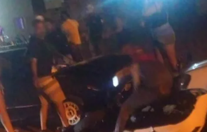 Festa termina em pancadaria, carro batido e mulher esfaqueada após crise de ciúmes em Três Lagoas