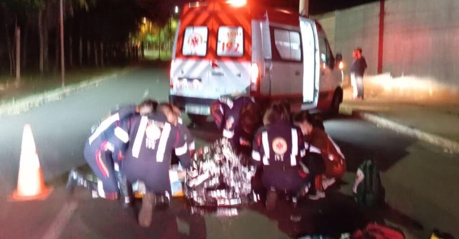 Homem fica em estado grave em atropelamento no Jardim Seminário em Campo Grande