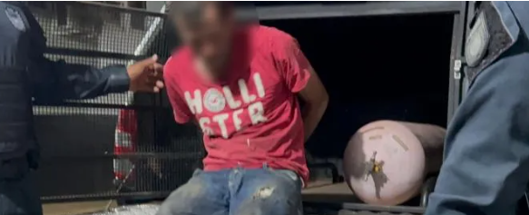 Ladrão que tentava furtar cilindro de gás é flagrado em posto desativado e acaba preso 