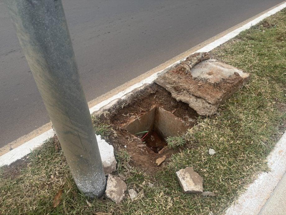 Prefeitura promete resposta rápida após furto de cabos e deixar a avenida Clodoaldo Garcia às escuras em Três Lagoas