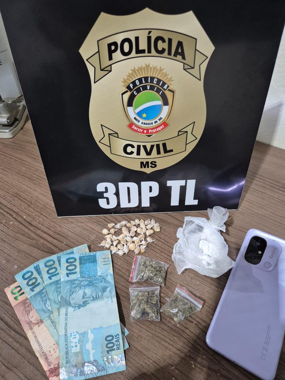  Suspeito supostamente ligado a facção criminosa é preso com drogas na “invasão” do bairro São João em Três Lagoas
