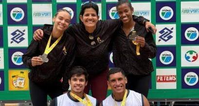 Três Lagoas conquista três pratas e um bronze na 3ª Etapa do Circuito Estadual de Vôlei de Praia