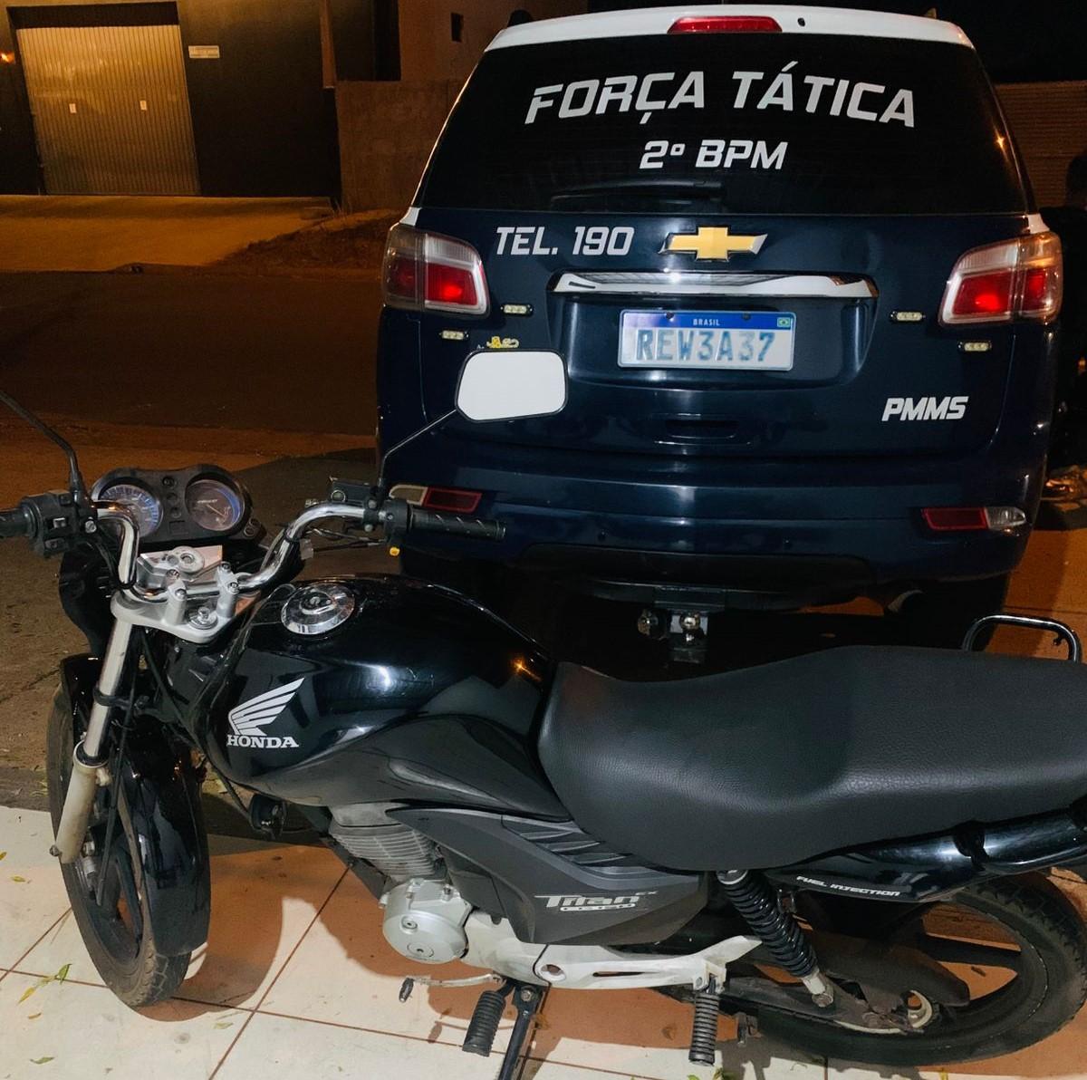 Ação da Força Tática resulta na recuperação de motocicleta em Três Lagoas