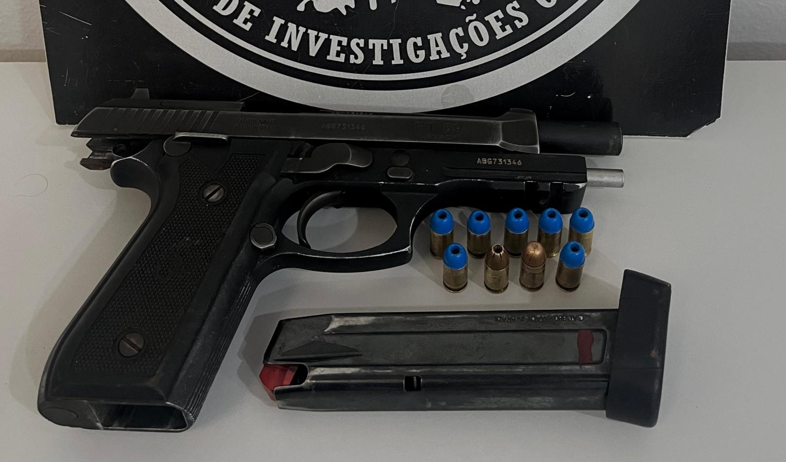 Pistola adquirida por R$ 10 mil reais é aprendida com homem no Jardim Violetas em Três Lagoas 
