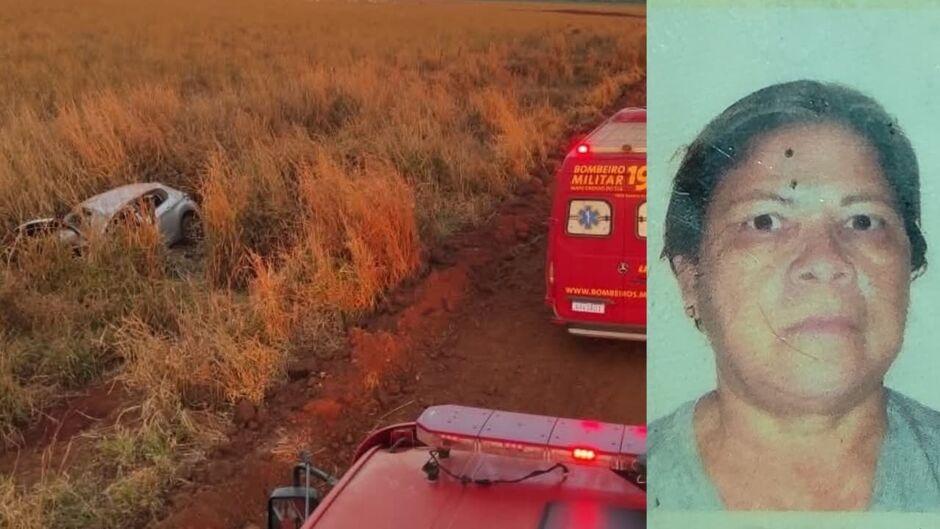 Poeirão de rodovia pode ter causado acidente com morte de idosa em Rio Brilhante 