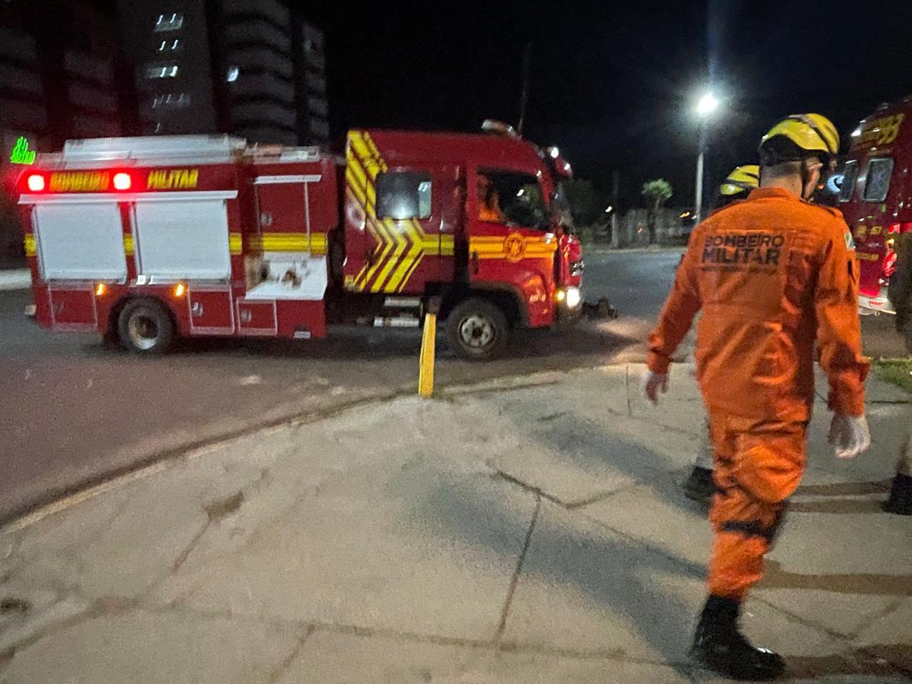  “Ponto cego” provoca acidente entre carro e moto no centro de Três Lagoas