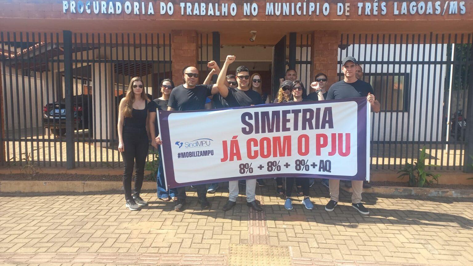 Servidores do MPU em Três Lagoas manifestam por simetria salarial com o judiciário